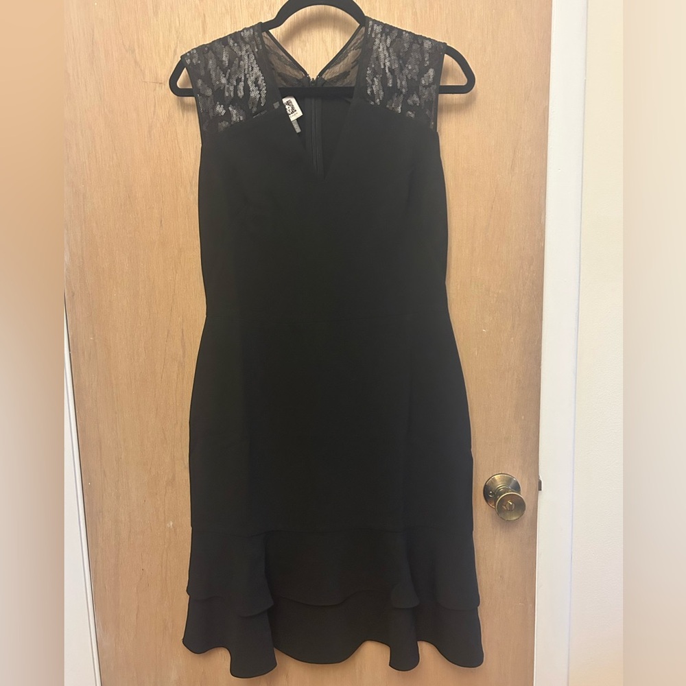 Anne Klein Black Lace Mini Dress